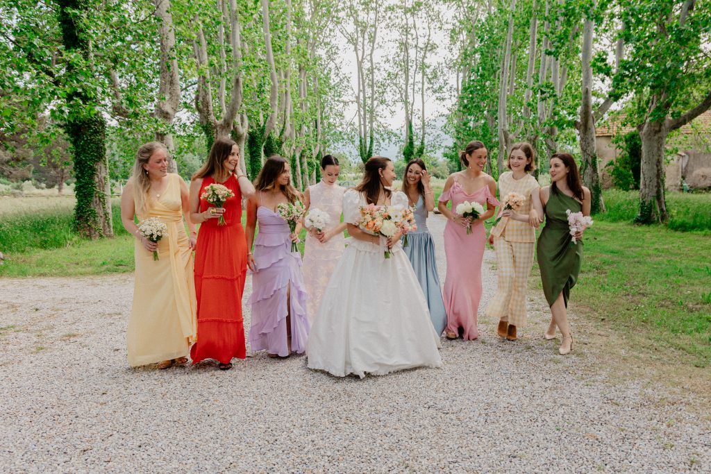 Bouquets demoiselles d'honneur pastel