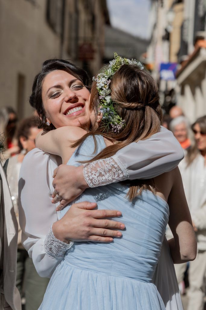 couronne de fleurs témoin mariage champêtre